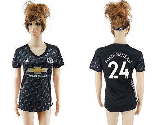 Women's Manchester United #24 Fosu-Mensah Away Soccer Club Jersey